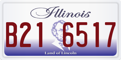 IL license plate B216517