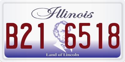 IL license plate B216518