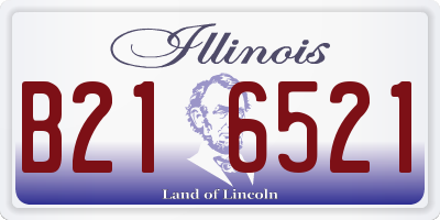 IL license plate B216521