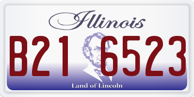 IL license plate B216523