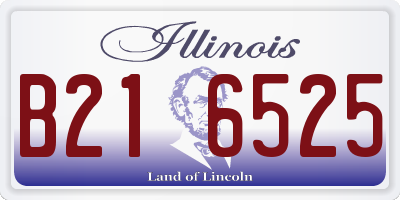 IL license plate B216525