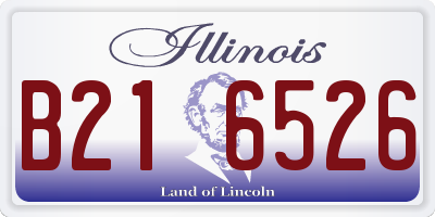 IL license plate B216526