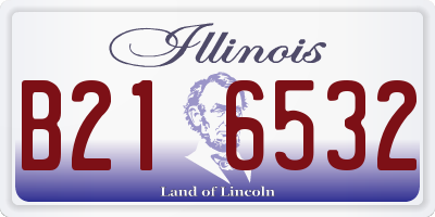 IL license plate B216532