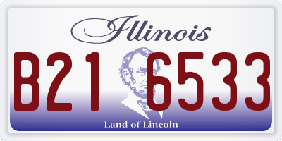 IL license plate B216533
