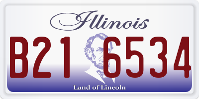 IL license plate B216534