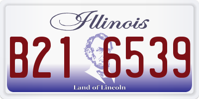 IL license plate B216539