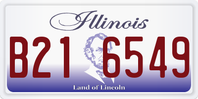 IL license plate B216549