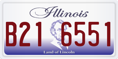 IL license plate B216551