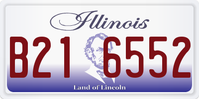IL license plate B216552
