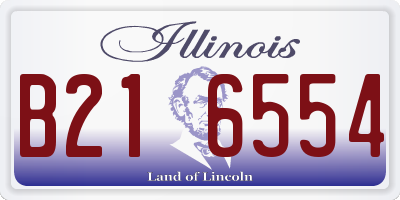 IL license plate B216554