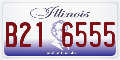 IL license plate B216555