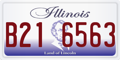 IL license plate B216563