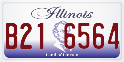 IL license plate B216564