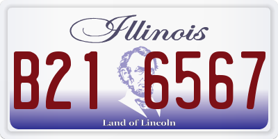 IL license plate B216567