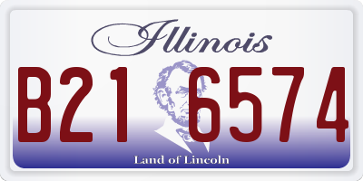 IL license plate B216574