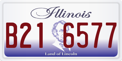 IL license plate B216577
