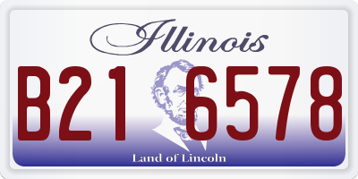IL license plate B216578