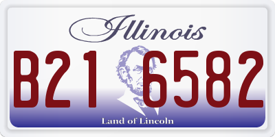 IL license plate B216582