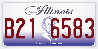 IL license plate B216583