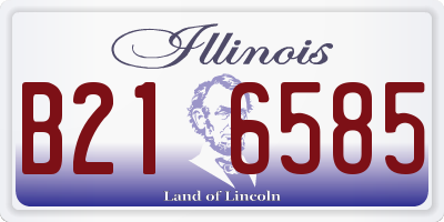 IL license plate B216585