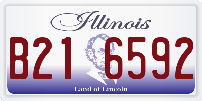 IL license plate B216592
