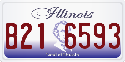IL license plate B216593