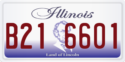 IL license plate B216601