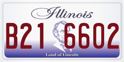 IL license plate B216602