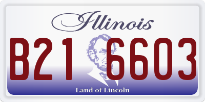 IL license plate B216603