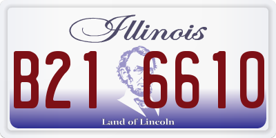 IL license plate B216610