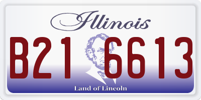 IL license plate B216613