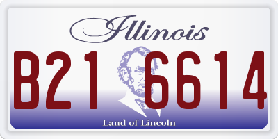 IL license plate B216614