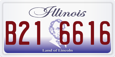 IL license plate B216616