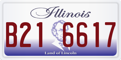 IL license plate B216617