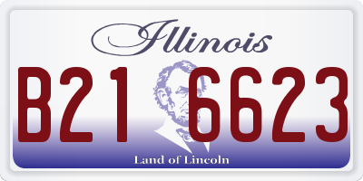 IL license plate B216623