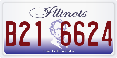 IL license plate B216624