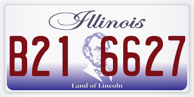 IL license plate B216627