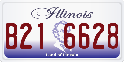 IL license plate B216628