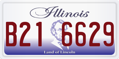 IL license plate B216629