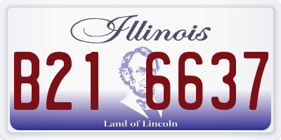 IL license plate B216637