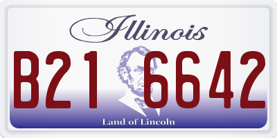 IL license plate B216642