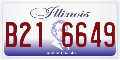 IL license plate B216649