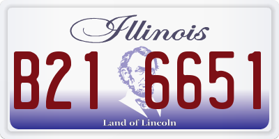 IL license plate B216651