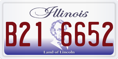 IL license plate B216652