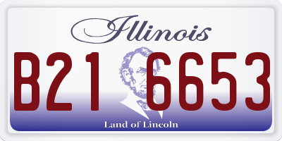 IL license plate B216653
