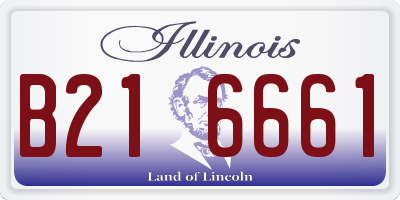 IL license plate B216661