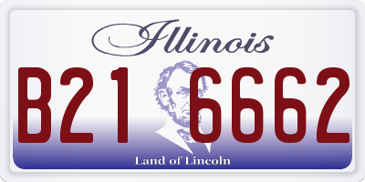 IL license plate B216662