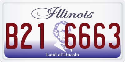 IL license plate B216663