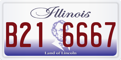 IL license plate B216667