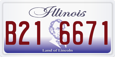 IL license plate B216671